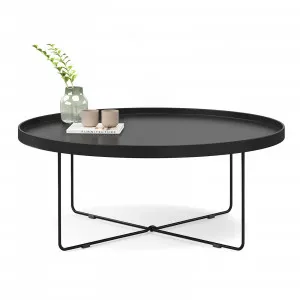 Hover Round Tray Coffee Table, Black by L3 Home, a Coffee Table for sale on Style Sourcebook