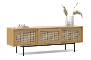 Fenton Woven Rattan TV Entertainment Unit, Natural Oak by L3 Home, a Entertainment Units & TV Stands for sale on Style Sourcebook