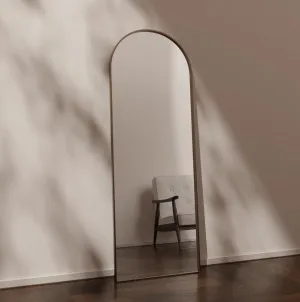 Full Length Arch Leaner Mirror Satin Brass - 2 Sizes 1700mm x 610mm by Luxe Mirrors, a Mirrors for sale on Style Sourcebook