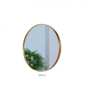 Gold Round Mirror No LED 60cm / 70cm 60cm by Luxe Mirrors, a Mirrors for sale on Style Sourcebook