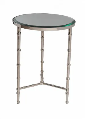 BAMBOO' Nickel Round Side Table by Style My Home, a Side Table for sale on Style Sourcebook