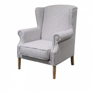 Henrietta' Stripe Linen Armchair by Style My Home, a Chairs for sale on Style Sourcebook
