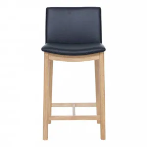 Everest Bar Chair in Leather Black / Clear by OzDesignFurniture, a Bar Stools for sale on Style Sourcebook