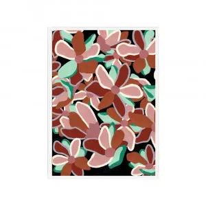 Flowers for Days #1 in Earth Multi Fine Art Print | FRAMED White Boxed Frame A3 (29.7cm x 42cm) No White Border by Luxe Mirrors, a Artwork & Wall Decor for sale on Style Sourcebook