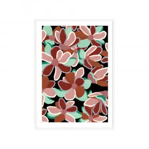 Flowers for Days #2 in Earth Multi Fine Art Print | FRAMED White Boxed Frame A3 (29.7cm x 42cm) With White Border by Luxe Mirrors, a Artwork & Wall Decor for sale on Style Sourcebook