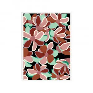 Flowers for Days #2 in Earth Multi Fine Art Print | FRAMED White Boxed Frame A3 (29.7cm x 42cm) No White Border by Luxe Mirrors, a Artwork & Wall Decor for sale on Style Sourcebook