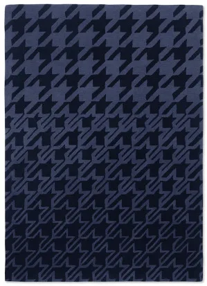 Ted Baker Houndstooth Dark Blue 162808 by Ted Baker, a Contemporary Rugs for sale on Style Sourcebook