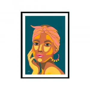 They call me Lola in Dark Teal Fine Art Print | FRAMED Black Boxed Frame A3 (29.7cm x 42cm) With White Border by Luxe Mirrors, a Artwork & Wall Decor for sale on Style Sourcebook