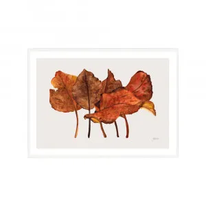 One Fine Autumn Day 2 in Light Linen Fine Art | FRAMED White Boxed Frame A3 (29.7cm x 42cm) With White Border by Luxe Mirrors, a Artwork & Wall Decor for sale on Style Sourcebook