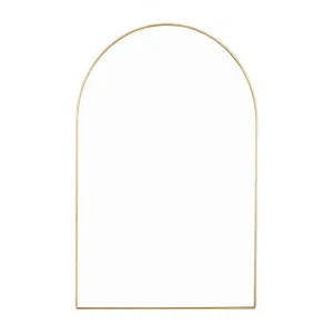 Bjorn 85cm Arch Mirror - Brass by Interior Secrets - AfterPay Available by Interior Secrets, a Mirrors for sale on Style Sourcebook