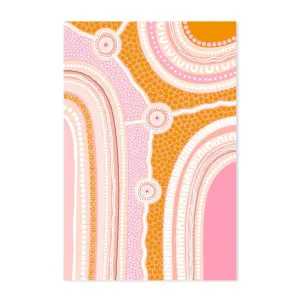 My 3 Pathways , By Leah Cummins by Gioia Wall Art, a Aboriginal Art for sale on Style Sourcebook