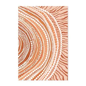 Blooming Female Earth, Style A , By Leah Cummins by Gioia Wall Art, a Aboriginal Art for sale on Style Sourcebook