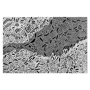 Tracks, Black and White , By Leah Cummins by Gioia Wall Art, a Aboriginal Art for sale on Style Sourcebook