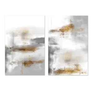 Gold and Silver, Style A & B, Set of 2 by Gioia Wall Art, a Prints for sale on Style Sourcebook