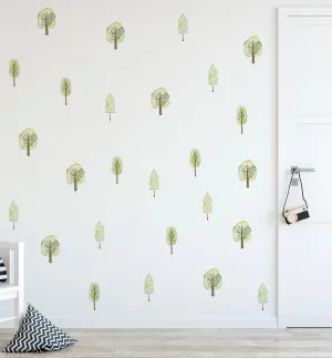 Forest Trees Decal Set by oliveetoriel.com, a Kids Stickers & Decals for sale on Style Sourcebook