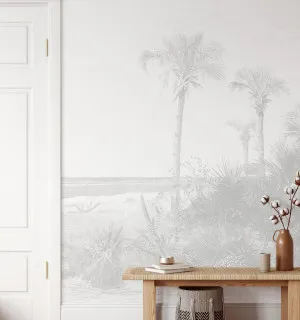 Vintage Coastal Palm Wallpaper Mural by oliveetoriel.com, a Wallpaper for sale on Style Sourcebook