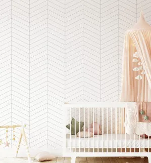 Classics: Simple Chevron Wallpaper by oliveetoriel.com, a Wallpaper for sale on Style Sourcebook