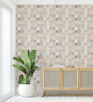 Little Moroccan Tiles Wallpaper by oliveetoriel.com, a Wallpaper for sale on Style Sourcebook