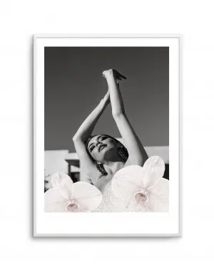 Orchids Girl II by oliveetoriel.com, a Prints for sale on Style Sourcebook