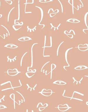 Faces in Spaces Wallpaper by oliveetoriel.com, a Wallpaper for sale on Style Sourcebook