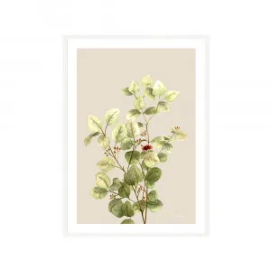 Eucalyptus Native Living 3 in Ivory Fine Art Print | FRAMED White Boxed Frame A3 (29.7cm x 42cm) With White Border by Luxe Mirrors, a Artwork & Wall Decor for sale on Style Sourcebook