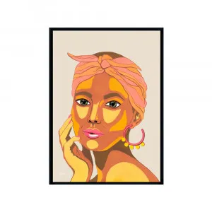 They call me Lola in Ivory Fine Art Print | FRAMED Black Boxed Frame A3 (29.7cm x 42cm) No White Border by Luxe Mirrors, a Artwork & Wall Decor for sale on Style Sourcebook