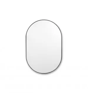 Bjorn Medium Oval Mirror - Black by Interior Secrets - AfterPay Available by Interior Secrets, a Mirrors for sale on Style Sourcebook