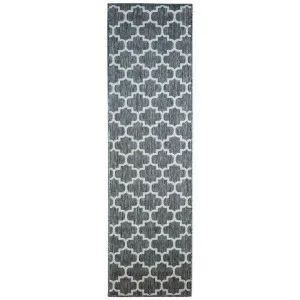 Pacific No.968 Indoor / Outdoor Runner Rug, 230x66cm, Grey / Cream by Austex International, a Outdoor Rugs for sale on Style Sourcebook