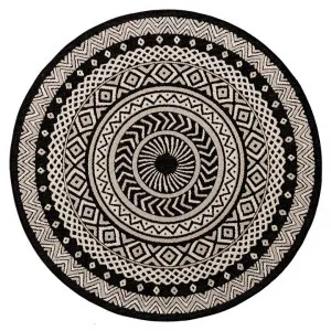 Nairobi Round Indoor / Outdoor Tribal Rug, 160cm by Casa Sano, a Outdoor Rugs for sale on Style Sourcebook