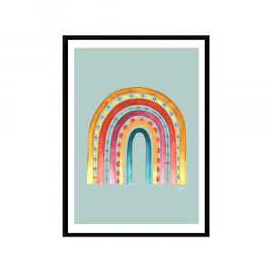 Rainbow Warrior in Haze Fine Art Print | FRAMED Black Boxed Frame A3 (29.7cm x 42cm) With White Border by Luxe Mirrors, a Artwork & Wall Decor for sale on Style Sourcebook