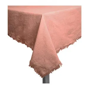 Avani Cotton Square Tablecloth, 200x200cm, Clay Pink by j.elliot HOME, a Table Cloths & Runners for sale on Style Sourcebook