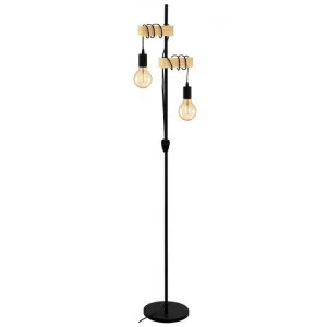 Townshend Timber & Steel Floor Lamp by Eglo, a Floor Lamps for sale on Style Sourcebook