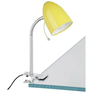 Lara Metal Adjustable Clamp Desk Lamp, Yellow by Eglo, a Desk Lamps for sale on Style Sourcebook