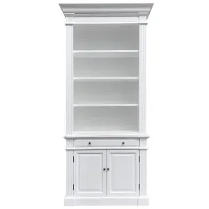 Dundee Birch Timber Library Bookcase, 108cm, White by Manoir Chene, a Bookshelves for sale on Style Sourcebook