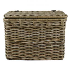 Lutton Rattan Lidded Laundry Hamper by ETC, a Laundry Bags & Baskets for sale on Style Sourcebook