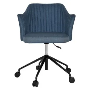 Coogee Commercial Grade Gravity Fabric Gas Lift Office Armchair, V2, Denim / Black by Eagle Furn, a Chairs for sale on Style Sourcebook
