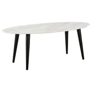 Lumy Marble Effect Top Oval Coffee Table, 120cm by HOMESTAR, a Coffee Table for sale on Style Sourcebook