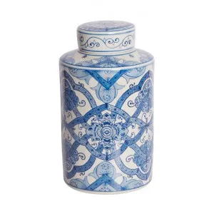 Ula Porcelain Temple Jar, Small by Florabelle, a Vases & Jars for sale on Style Sourcebook