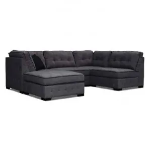 Club Fabric Modular Corner Sofa, 3 Seater with Ottoman by MATF Furniture, a Sofas for sale on Style Sourcebook
