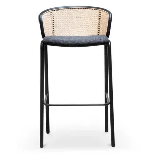 Cadiz Steel & Rattan Bar Stool, Black by Conception Living, a Bar Stools for sale on Style Sourcebook