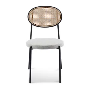 Loritta Rattan & Steel Dining Chair, Fabric Seat by Conception Living, a Dining Chairs for sale on Style Sourcebook