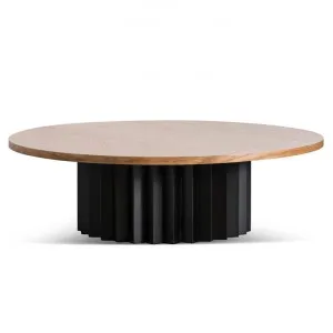 Luther Round Messmate Coffee Table - Black Base by Interior Secrets - AfterPay Available by Interior Secrets, a Coffee Table for sale on Style Sourcebook