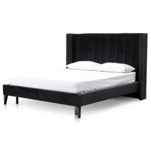 Hillsdale Queen Bed Frame - Black Velvet by Interior Secrets - AfterPay Available by Interior Secrets, a Beds & Bed Frames for sale on Style Sourcebook