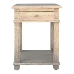 Phyllis Oak Timber Side Table, Large, Weathered Oak by Manoir Chene, a Side Table for sale on Style Sourcebook