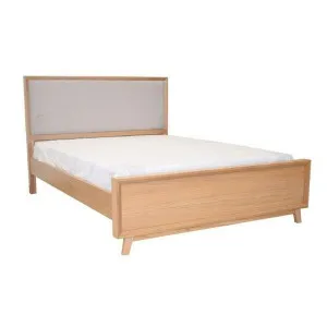 Morgan Upholstered Bed Oak - Queen by James Lane, a Beds & Bed Frames for sale on Style Sourcebook