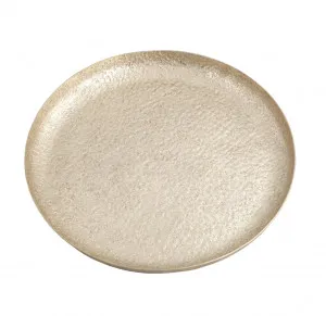 Taj Round Tray Gold Round - 39.5cm by James Lane, a Decor for sale on Style Sourcebook