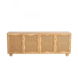 Baxter Mango Wood and Rattan Buffet - 200cm by James Lane, a Sideboards, Buffets & Trolleys for sale on Style Sourcebook