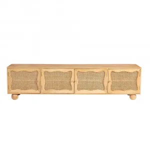 Baxter Mango Wood and Rattan TV Unit - 200cm by James Lane, a Entertainment Units & TV Stands for sale on Style Sourcebook