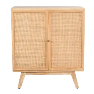 Tulum Mango Wood and Rattan Bar Cabinet by James Lane, a Wine Racks for sale on Style Sourcebook