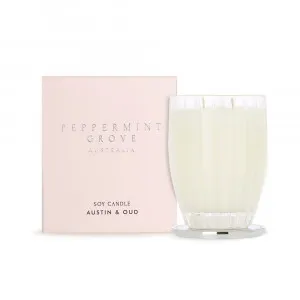 Peppermint Grove Austin & Oud Large Soy Candles 370g by James Lane, a Candles for sale on Style Sourcebook